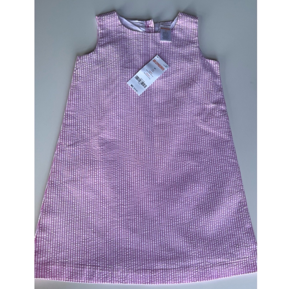 Gymboree Pink & White Seersucker Shift Dress